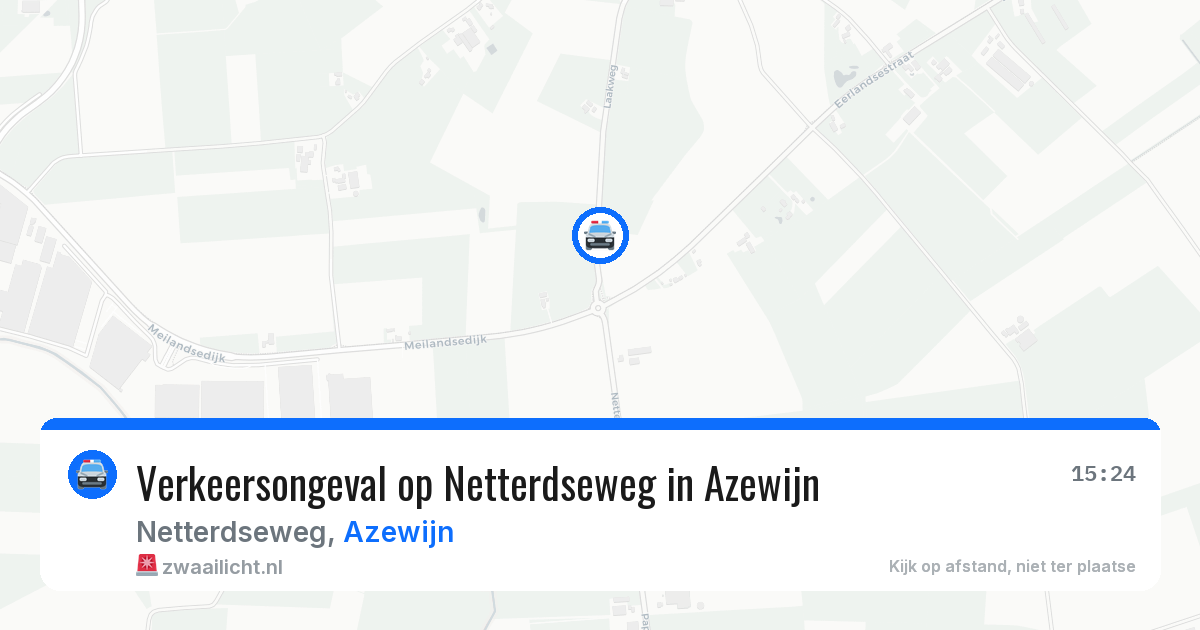 Verkeersongeval op Netterdseweg in Azewijn — 20 mei 2026