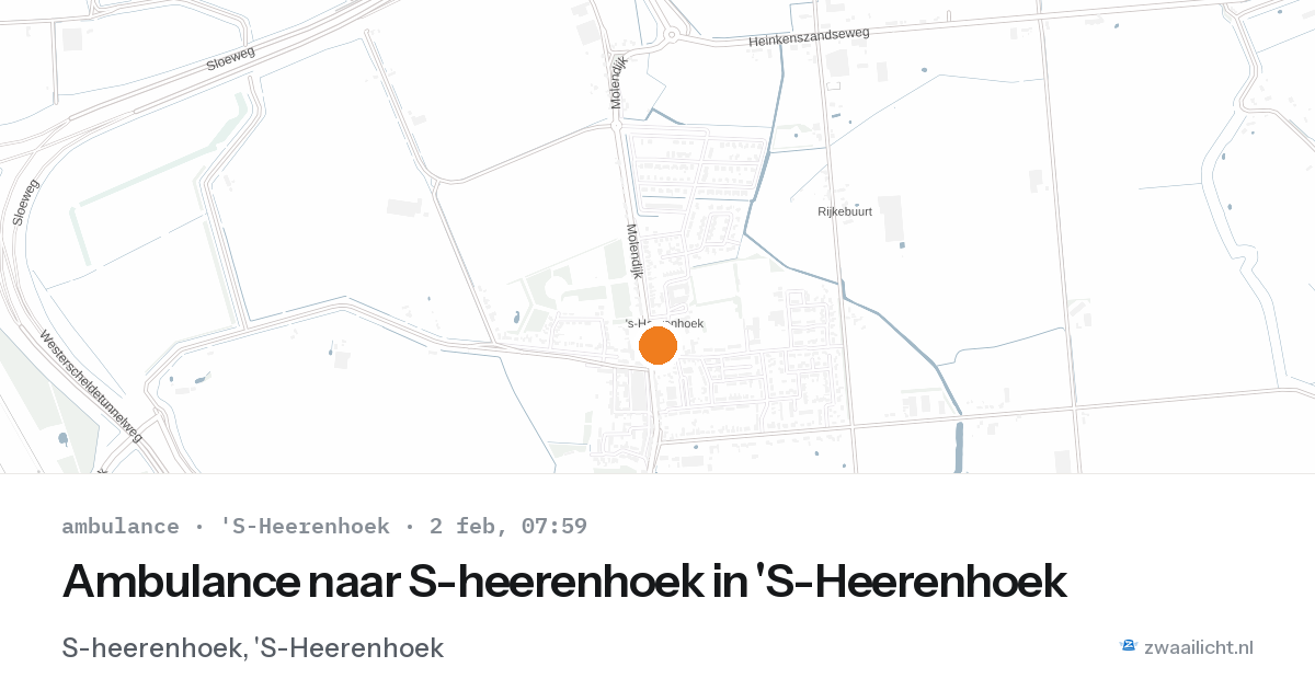 Ambulance naar S-heerenhoek in 'S-Heerenhoek — 2 feb 2026