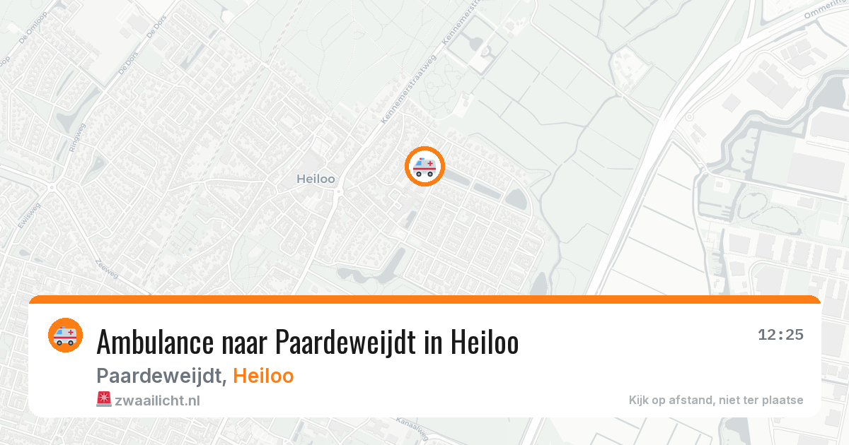 Ambulance naar Paardeweijdt in Heiloo — 5 jul 2026
