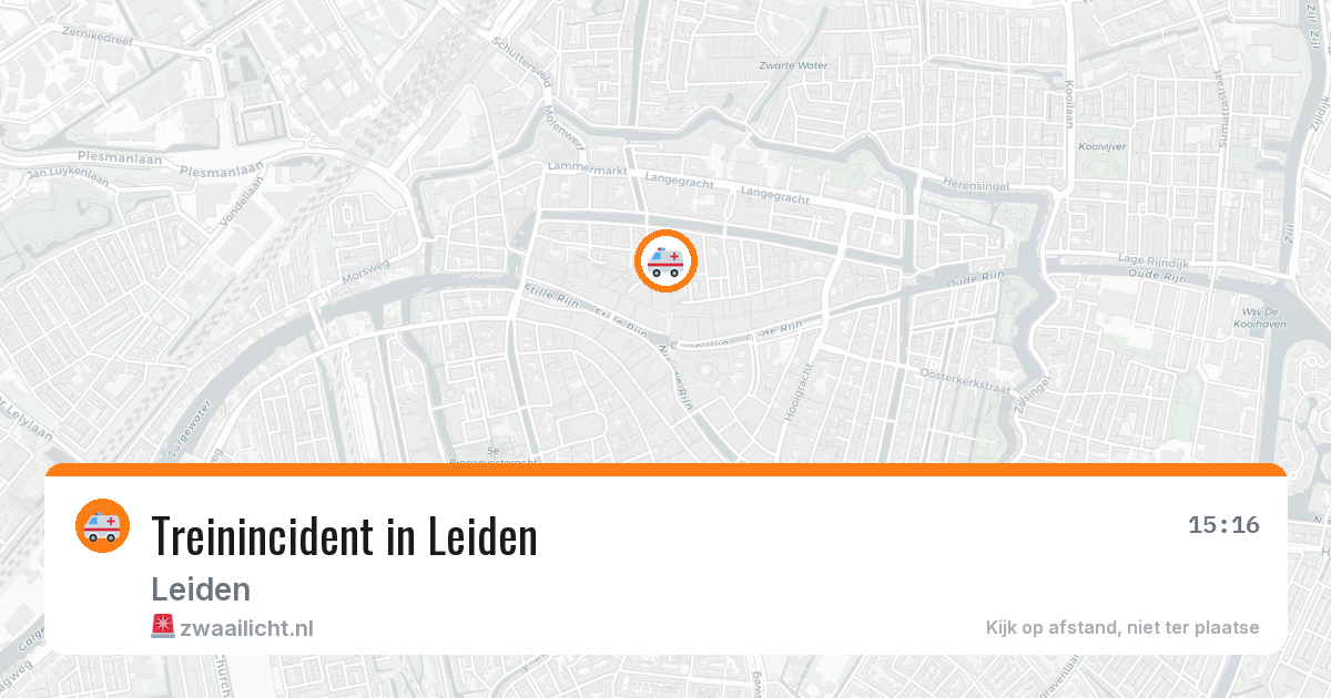 Treinincident in Leiden — 16 mei 2026
