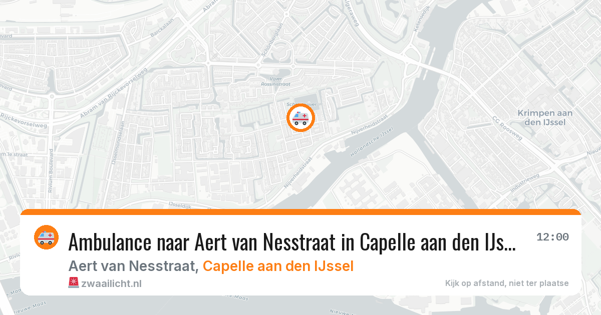 Ambulance naar Aert van Nesstraat in Capelle aan den IJssel — 1 jul 2026