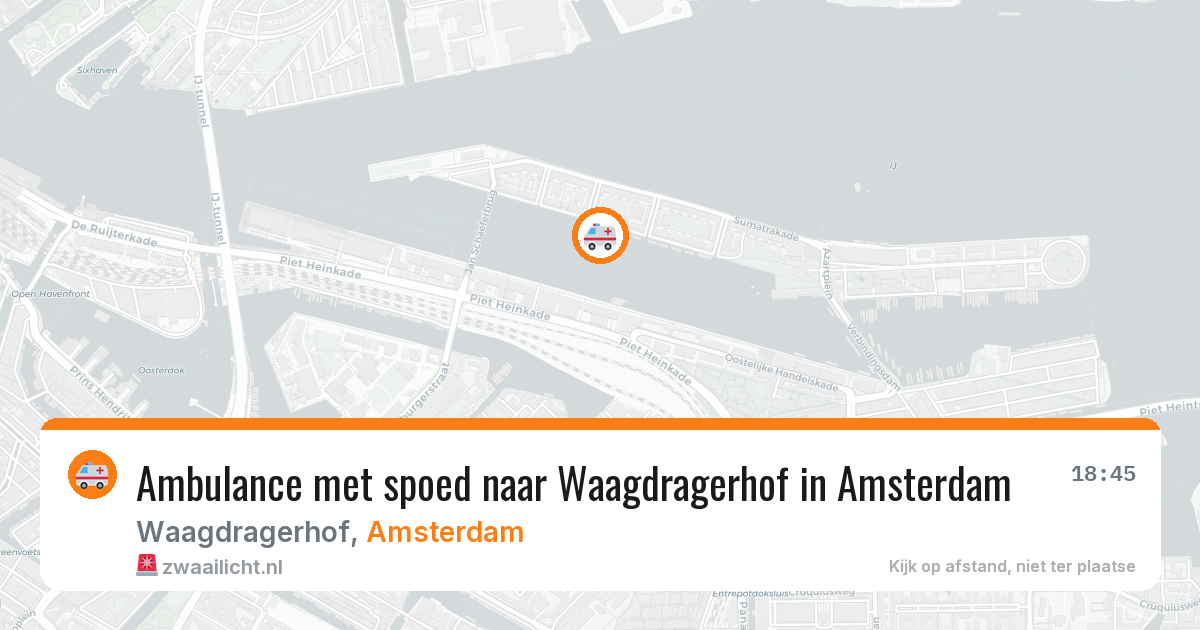 Ambulance met spoed naar Waagdragerhof in Amsterdam — 31 jul 2026