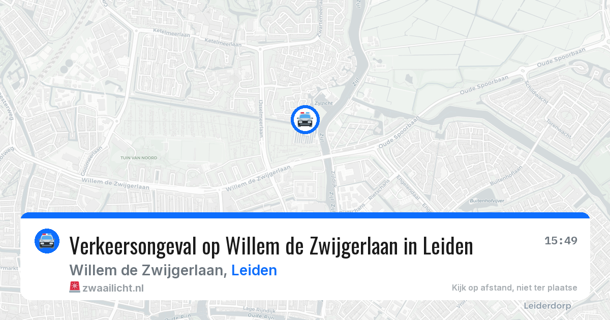 Verkeersongeval op Willem de Zwijgerlaan in Leiden — 18 jun 2026