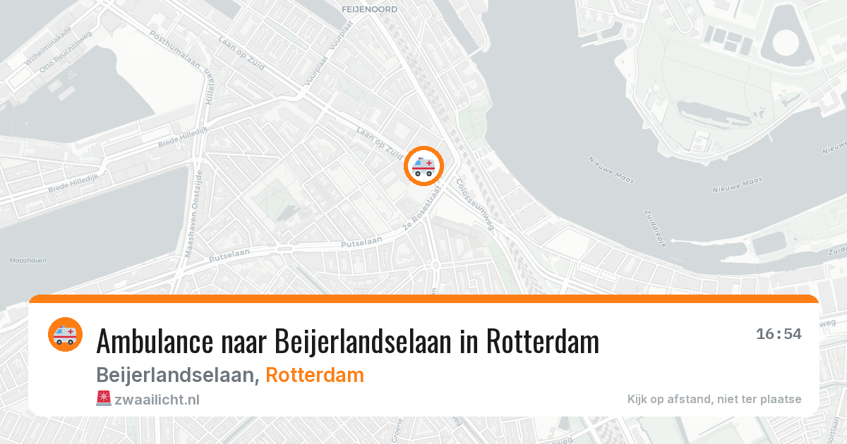 Ambulance naar Beijerlandselaan in Rotterdam — 16 mrt 2026
