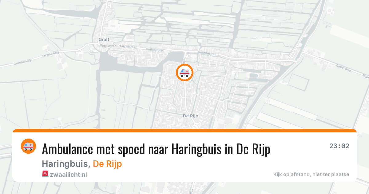 Ambulance met spoed naar Haringbuis in De Rijp — 11 apr 2026