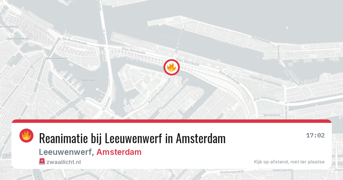 Reanimatie bij Leeuwenwerf in Amsterdam — 24 jun 2026