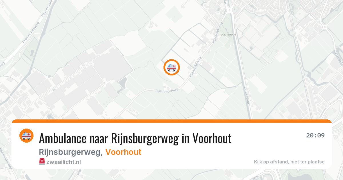 Ambulance naar Rijnsburgerweg in Voorhout — 12 aug 2026