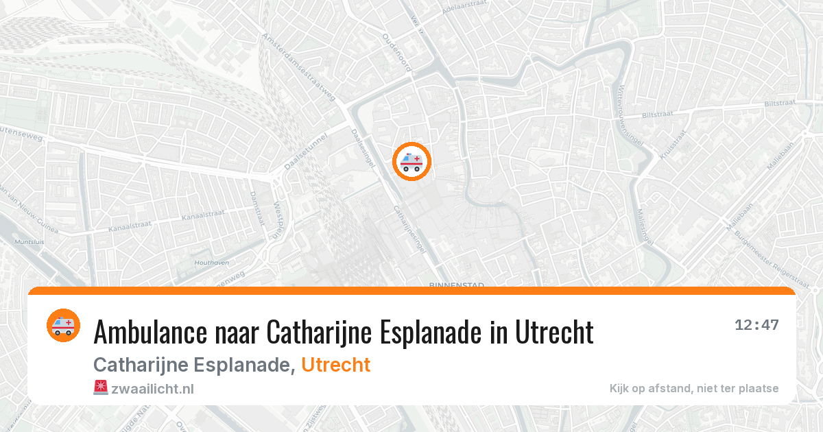 Ambulance naar Catharijne Esplanade in Utrecht — 29 jan 2026
