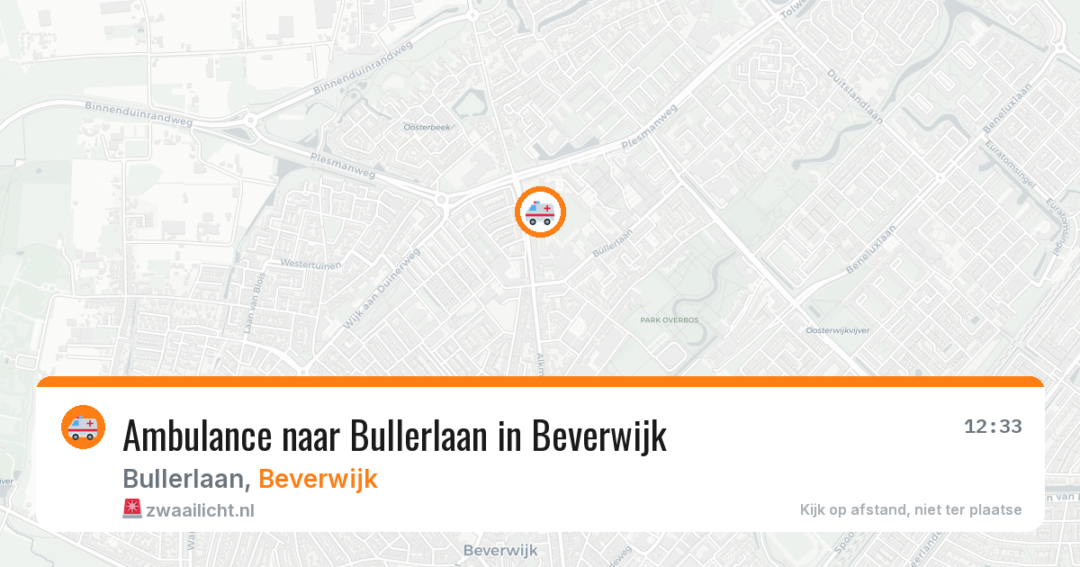 Ambulance naar Bullerlaan in Beverwijk — 3 jul 2026