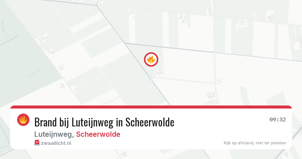 Brand bij Luteijnweg in Scheerwolde — 28 jun 2026