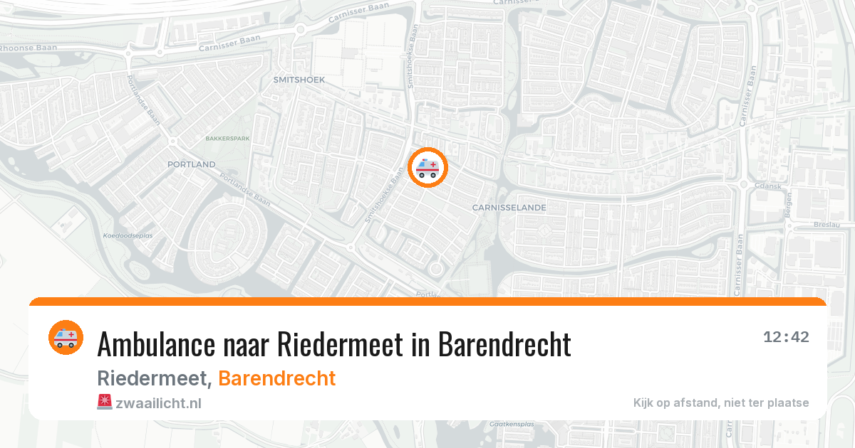 Ambulance naar Riedermeet in Barendrecht — 25 mei 2026