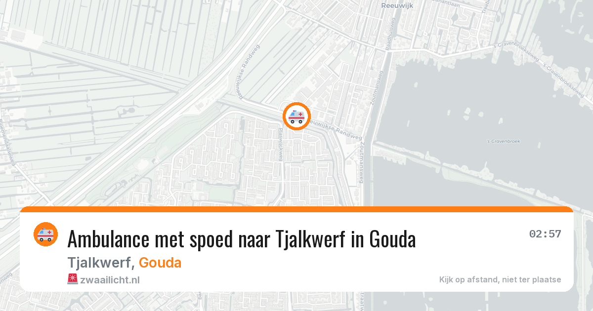 Ambulance met spoed naar Tjalkwerf in Gouda — 28 jul 2026