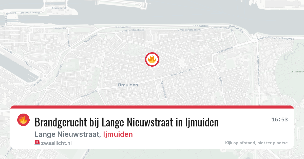 Brandgerucht bij Lange Nieuwstraat in Ijmuiden — 29 jan 2026