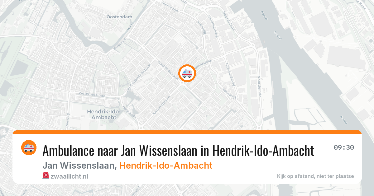 Ambulance naar Jan Wissenslaan in Hendrik-Ido-Ambacht — 1 jul 2026