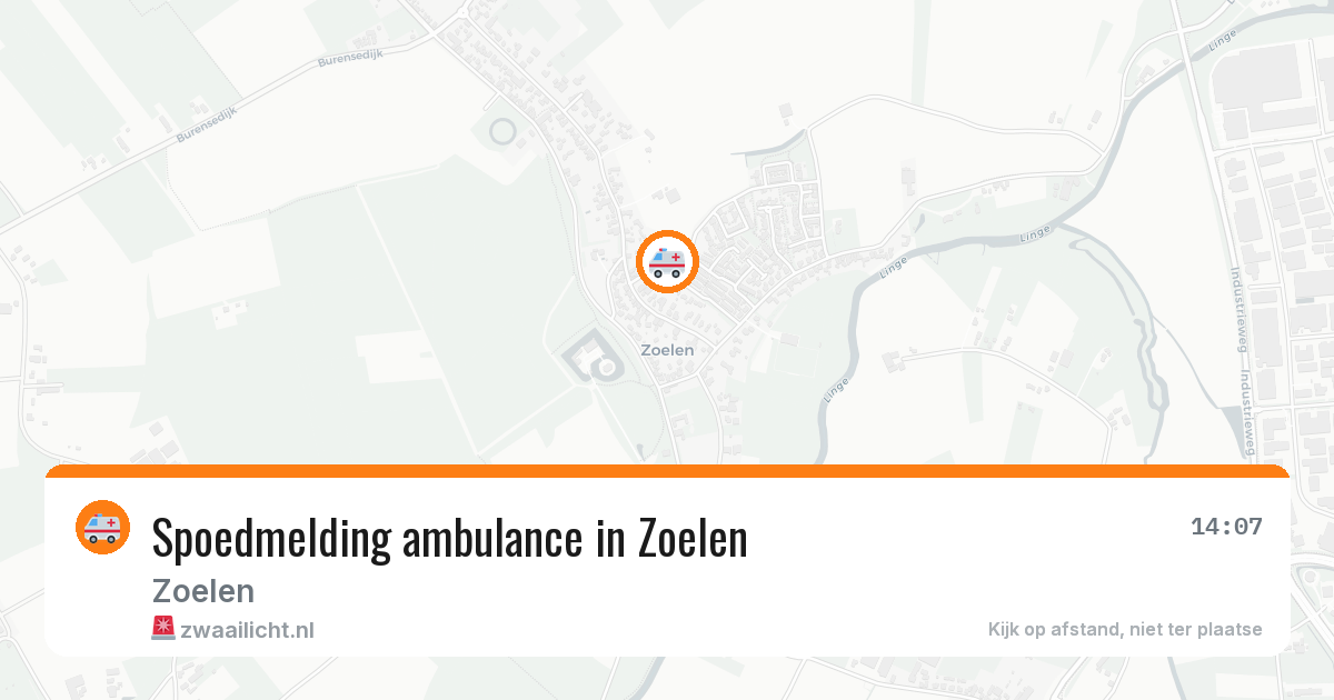 Spoedmelding ambulance in Zoelen — 5 aug 2026