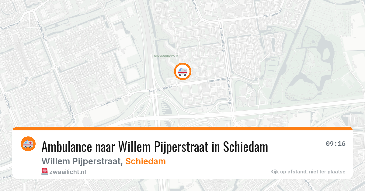 Ambulance naar Willem Pijperstraat in Schiedam — 5 jun 2026