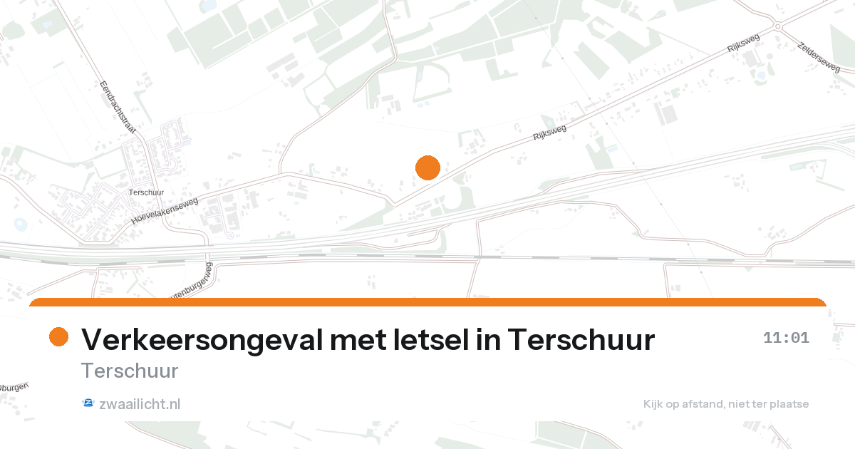 Verkeersongeval met letsel in Terschuur — 24 aug 2026