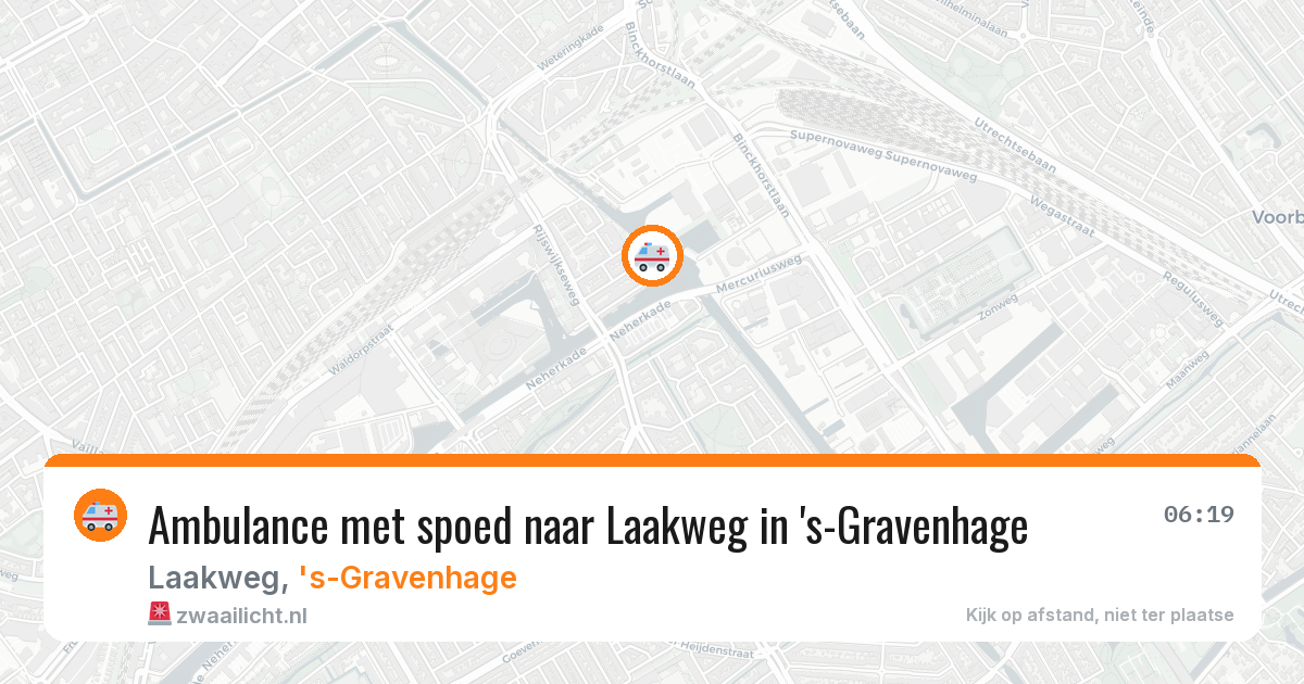 Ambulance met spoed naar Laakweg in 's-Gravenhage — 26 apr 2026