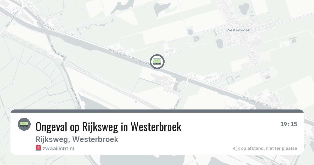 Ongeval op Rijksweg in Westerbroek — 4 feb 2026