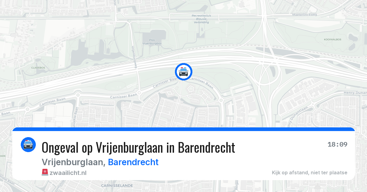 Ongeval op Vrijenburglaan in Barendrecht — 23 apr 2026