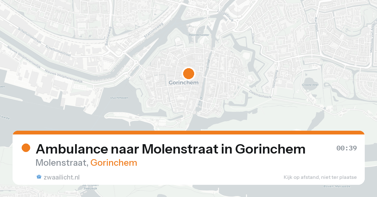 Ambulance naar Molenstraat in Gorinchem — 22 aug 2026