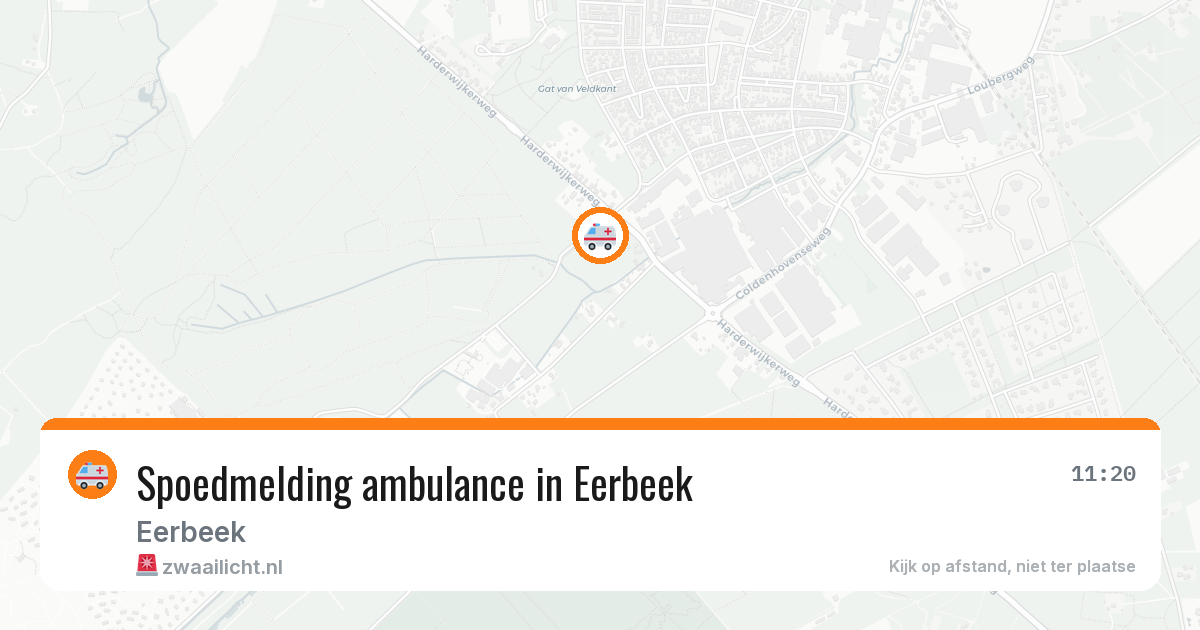 Spoedmelding ambulance in Eerbeek — 11 aug 2026