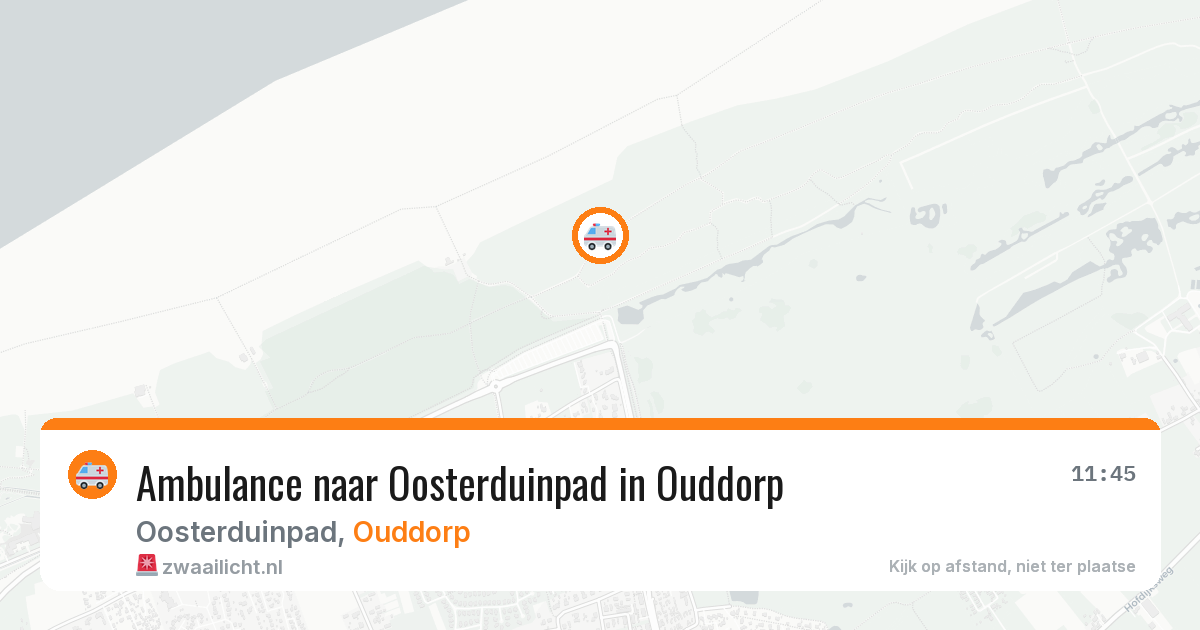 Ambulance naar Oosterduinpad in Ouddorp — 31 jul 2026