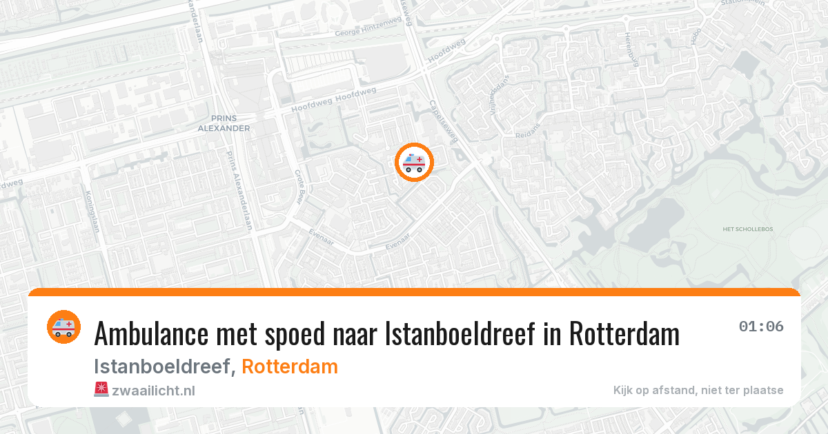 Ambulance met spoed naar Istanboeldreef in Rotterdam — 3 jul 2026