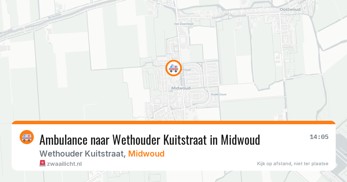 Ambulance naar Wethouder Kuitstraat in Midwoud — 24 jul 2026