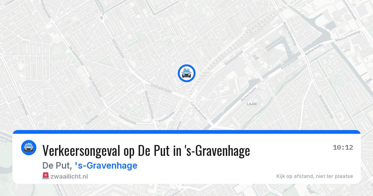 Verkeersongeval op De Put in 's-Gravenhage — 31 mei 2026