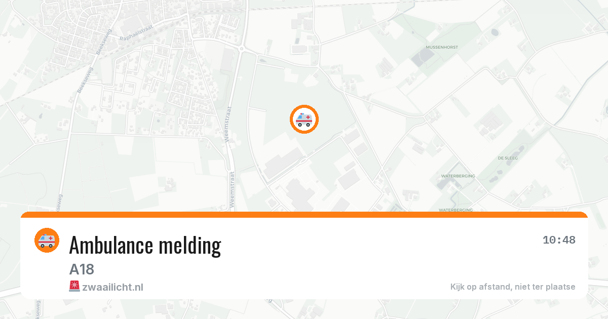 Ambulance melding — 24 apr 2026 | 🚨 Zwaailicht.nl