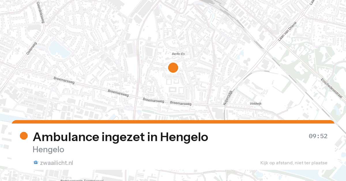 Ambulance ingezet in Hengelo — 9 mrt 2026