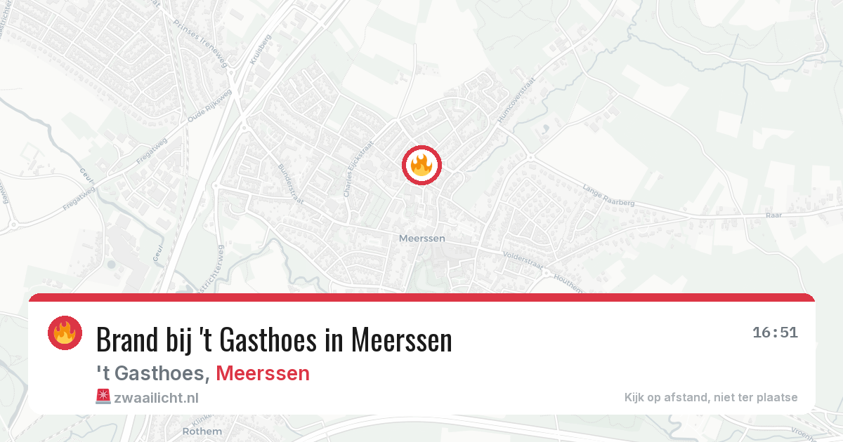 Brand bij 't Gasthoes in Meerssen — 8 mei 2026