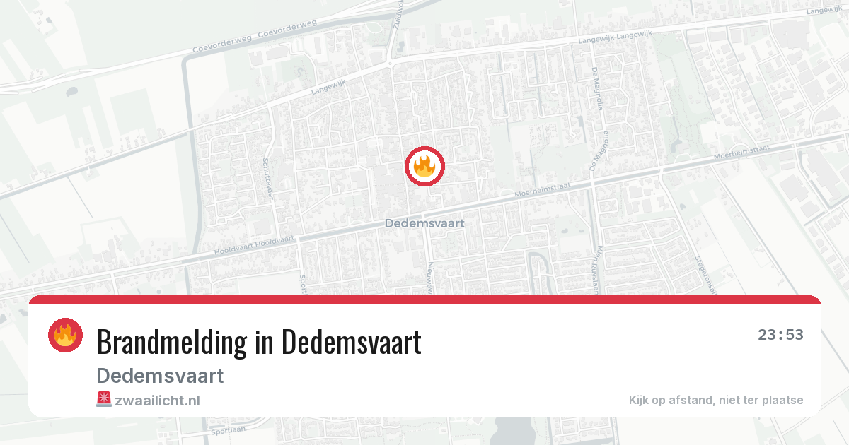 Brandmelding in Dedemsvaart — 28 jun 2026