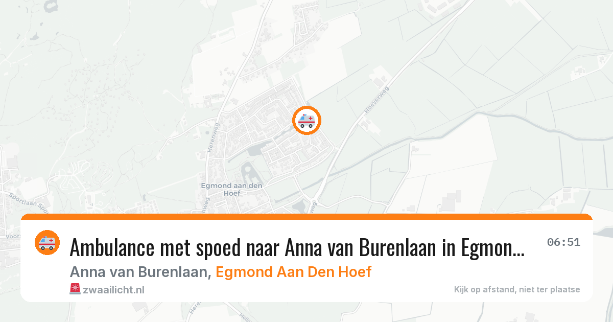Ambulance met spoed naar Anna van Burenlaan in Egmond Aan Den Hoef — 12 apr 2026