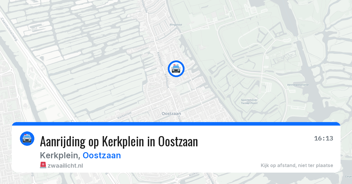Aanrijding op Kerkplein in Oostzaan — 24 mei 2026