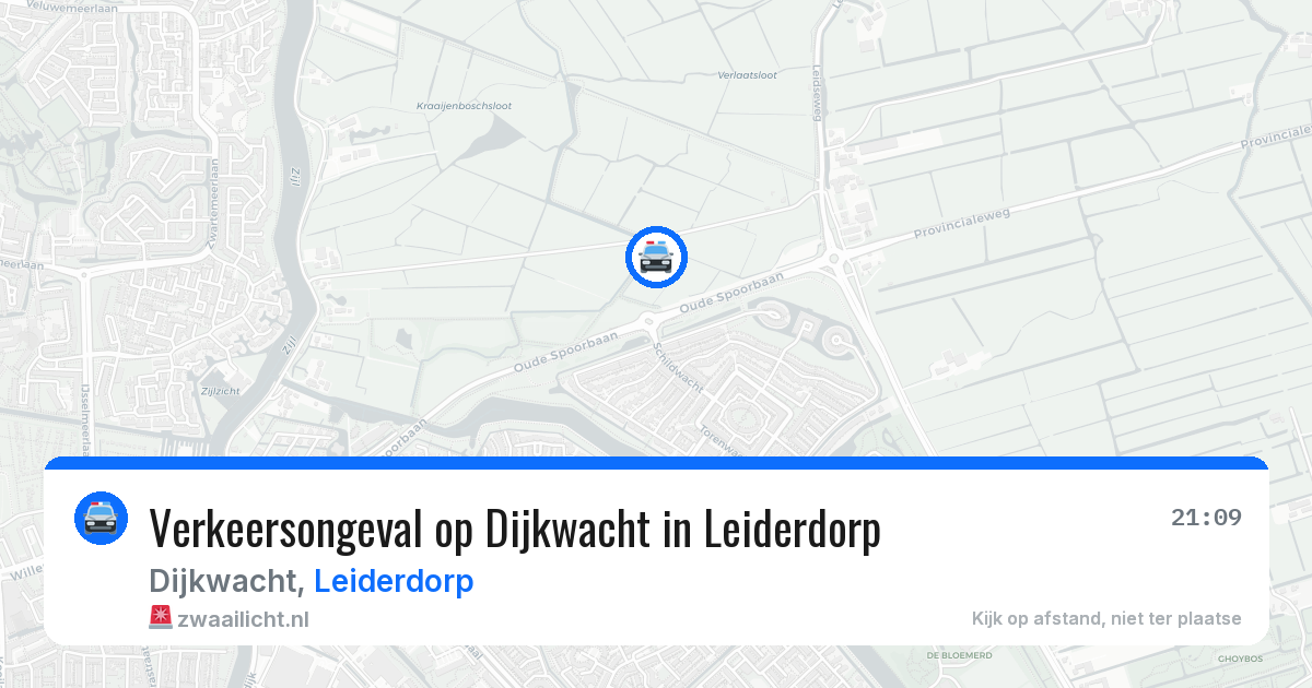 Verkeersongeval op Dijkwacht in Leiderdorp — 12 aug 2026