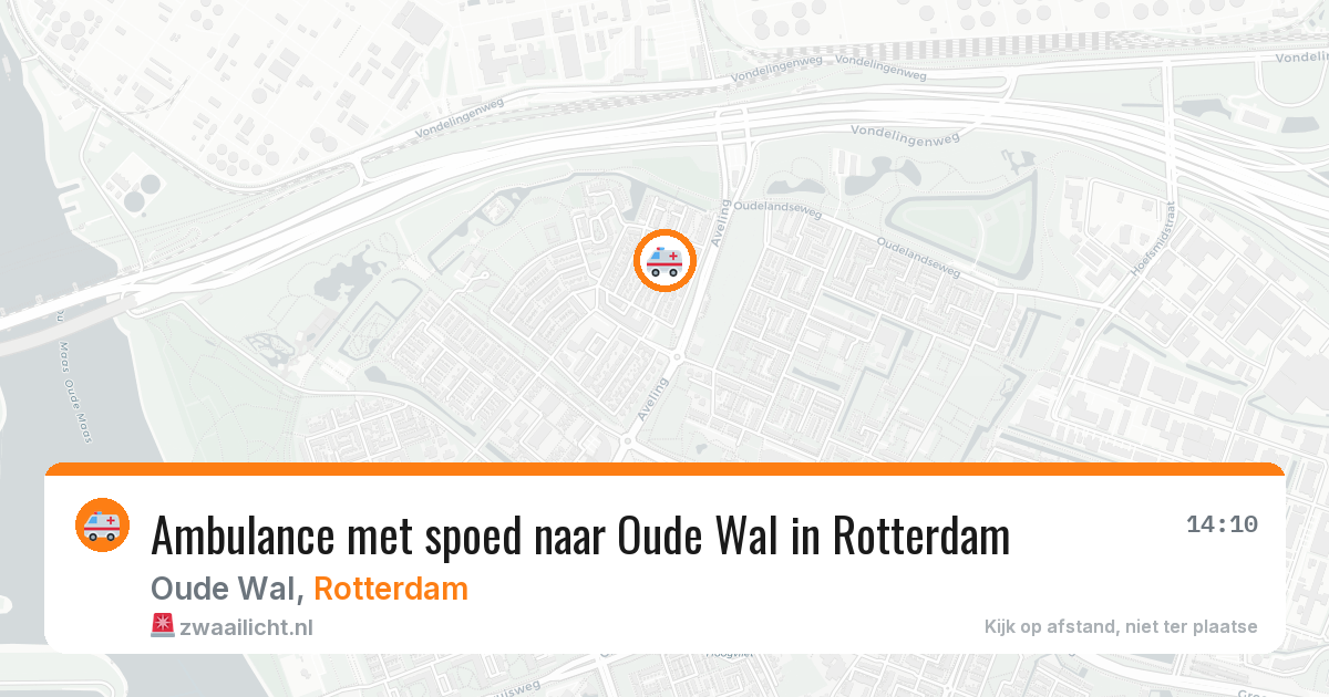 Ambulance met spoed naar Oude Wal in Rotterdam — 10 mrt 2026