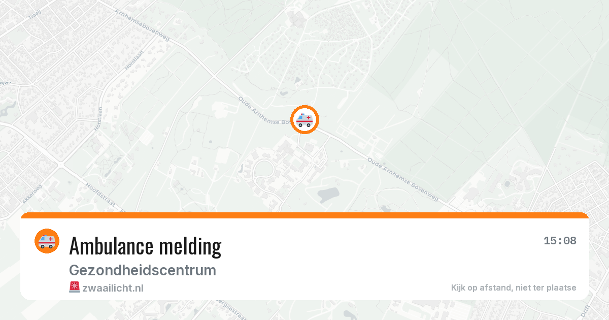 Ambulance melding — 6 jul 2026