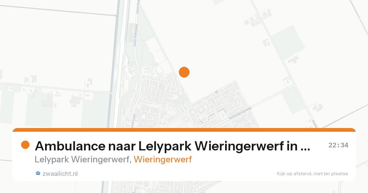 Ambulance naar Lelypark Wieringerwerf in Wieringerwerf — 21 aug 2026