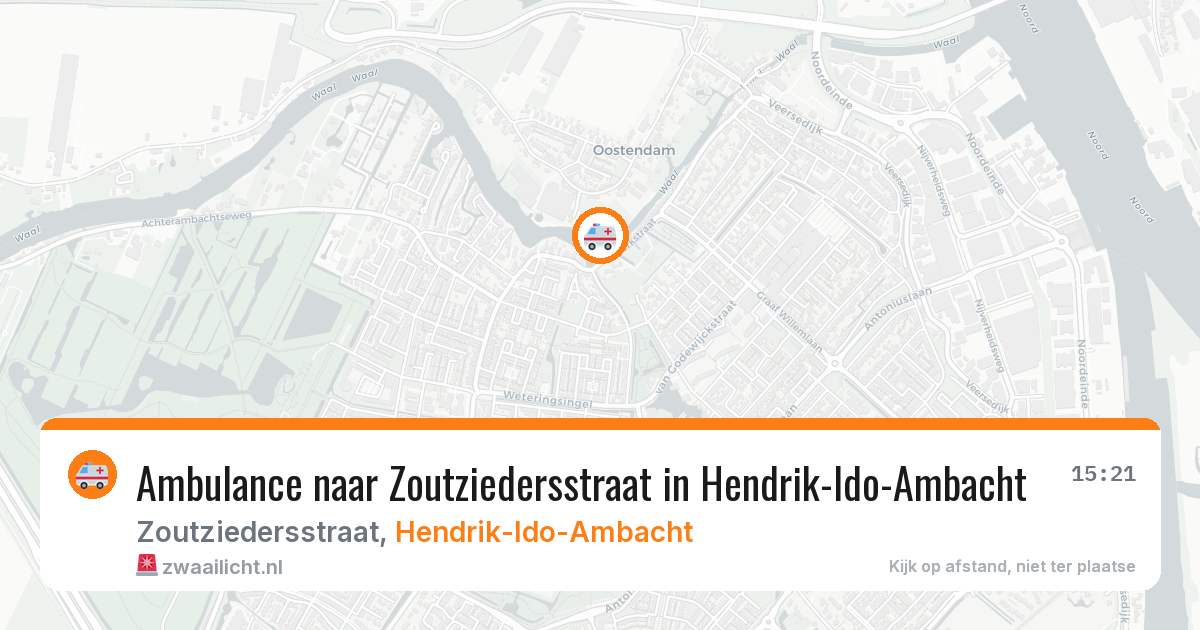 Ambulance naar Zoutziedersstraat in Hendrik-Ido-Ambacht — 27 mei 2026