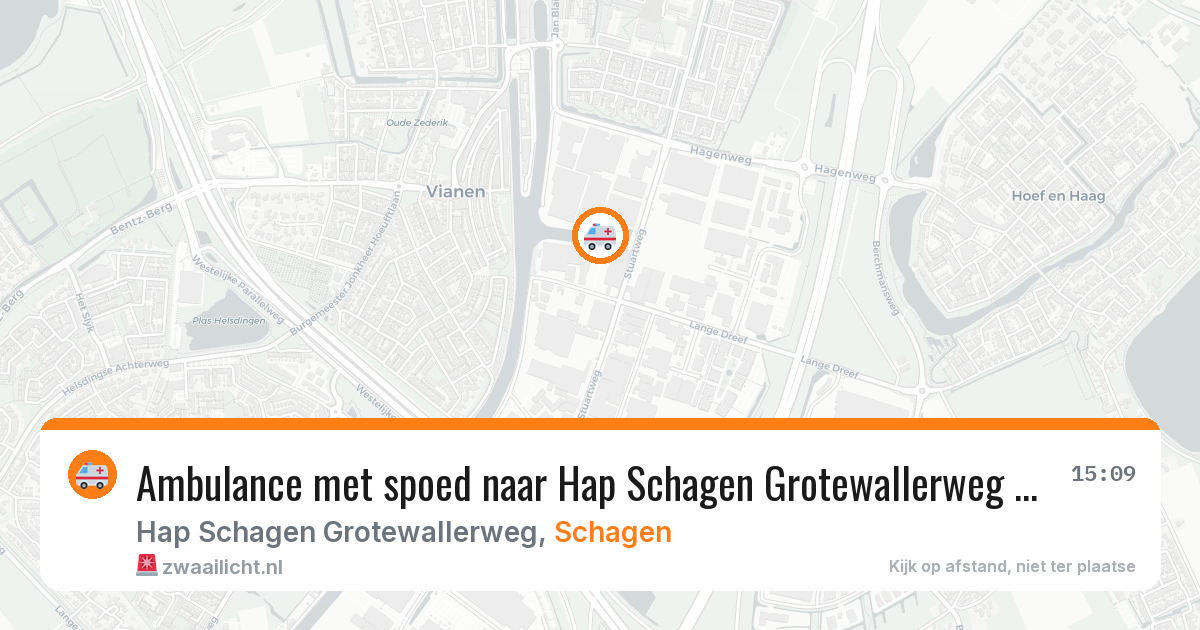 Ambulance met spoed naar Hap Schagen Grotewallerweg in Schagen — 8 feb 2026