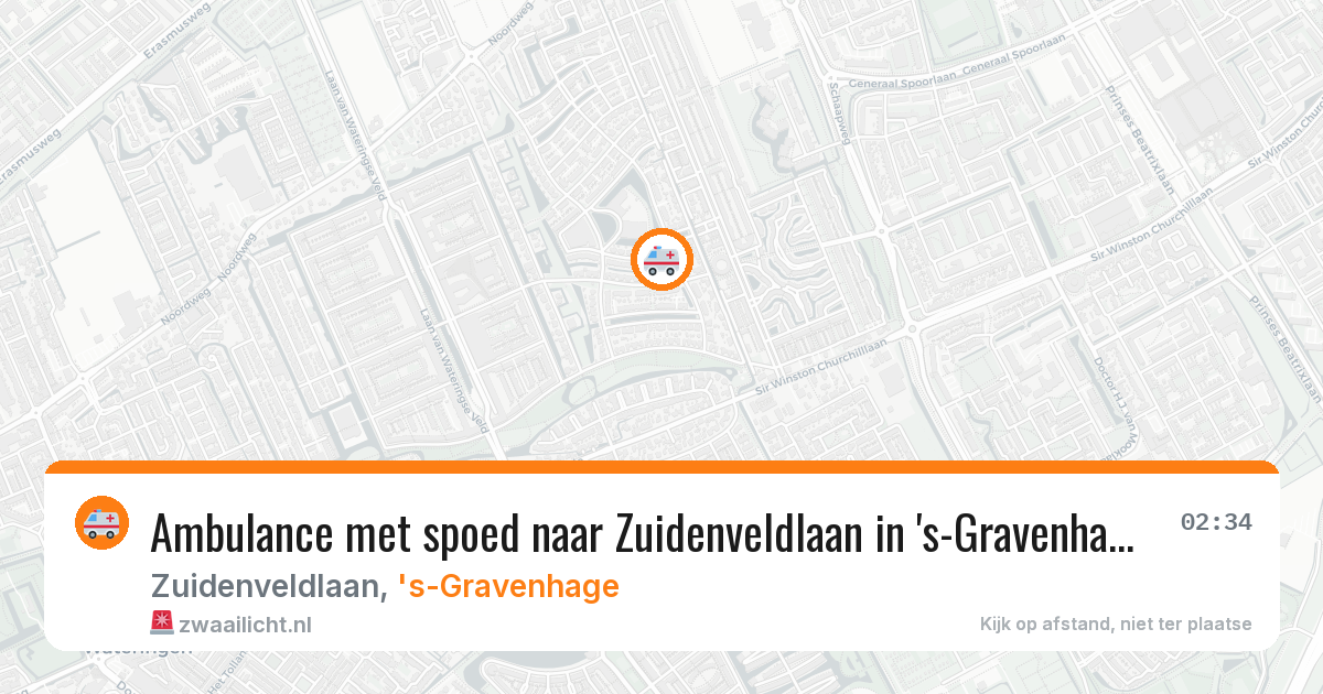 Ambulance met spoed naar Zuidenveldlaan in 's-Gravenhage — 3 mei 2026