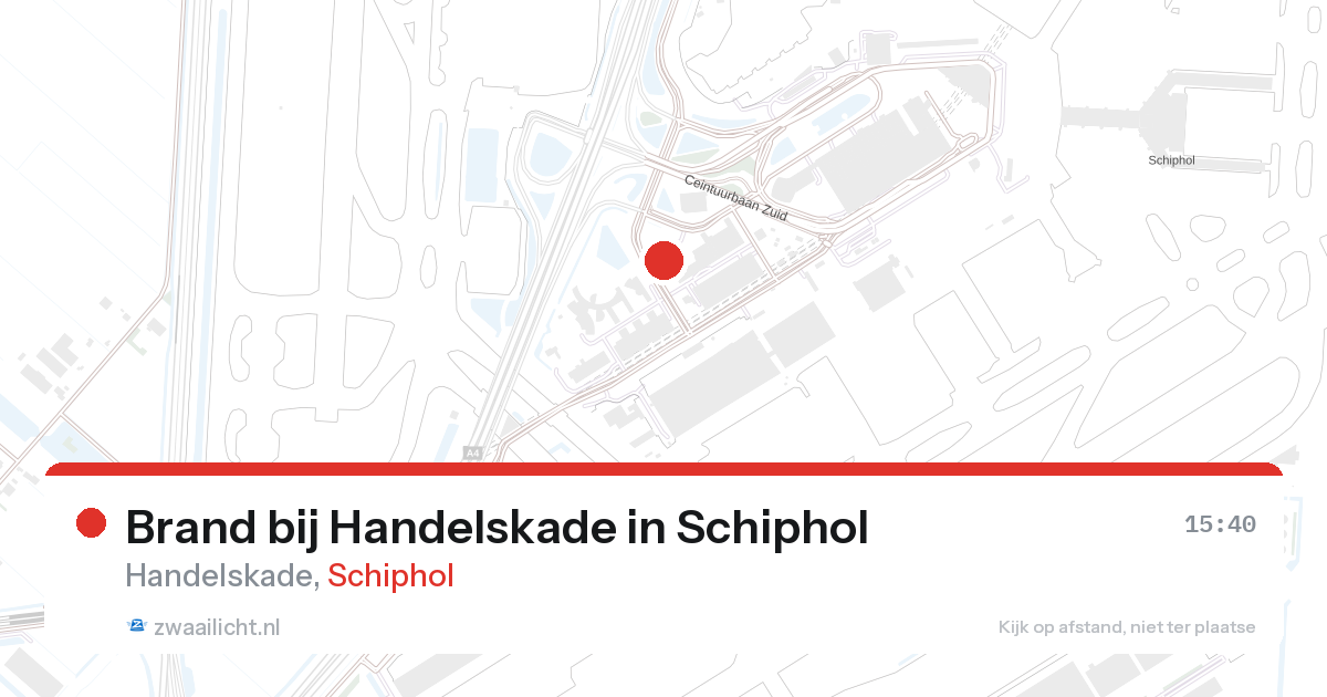 Brand bij Handelskade in Schiphol — 28 aug 2026