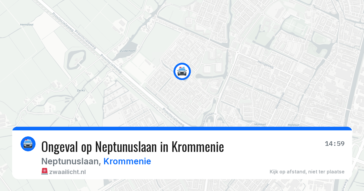 Ongeval op Neptunuslaan in Krommenie — 2 jul 2026