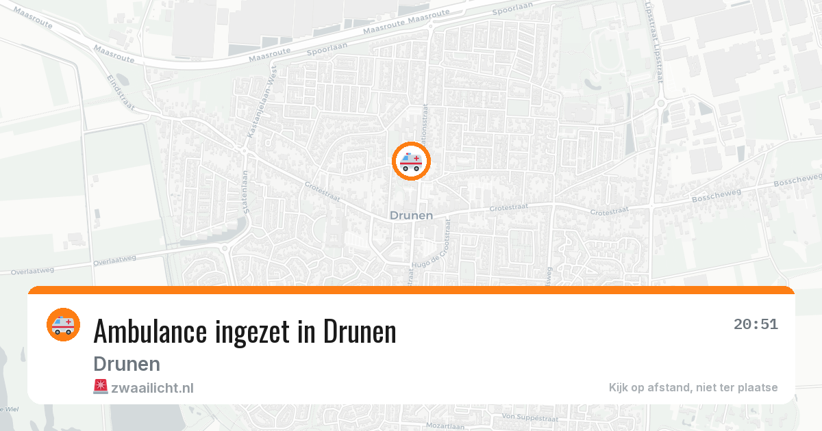 Ambulance ingezet in Drunen — 19 jun 2026