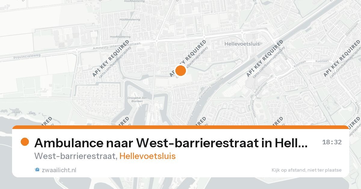 Ambulance naar West-barrierestraat in Hellevoetsluis — 26 aug 2026