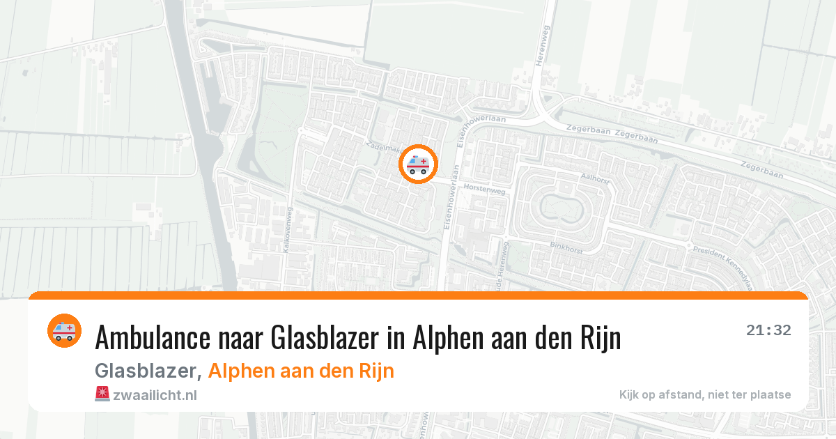 Ambulance naar Glasblazer in Alphen aan den Rijn — 2 jun 2026