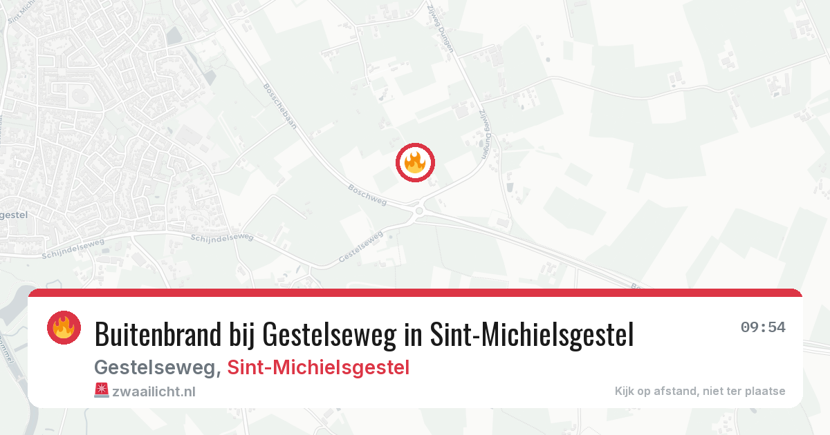 Buitenbrand bij Gestelseweg in Sint-Michielsgestel — 28 mei 2026