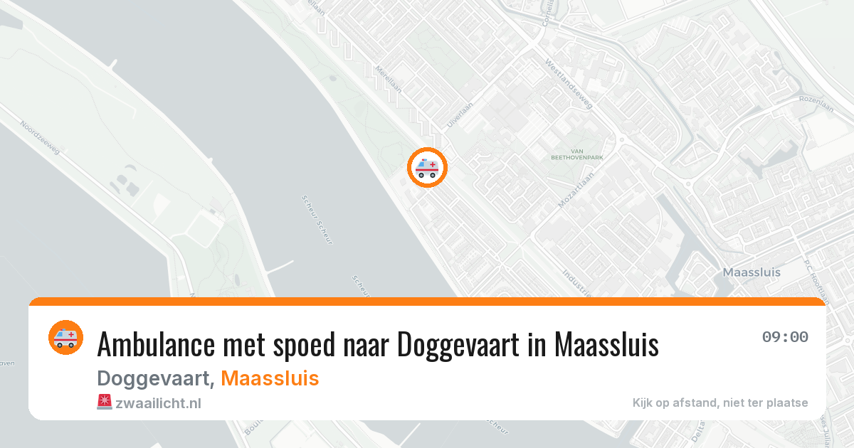 Ambulance met spoed naar Doggevaart in Maassluis — 30 mei 2026